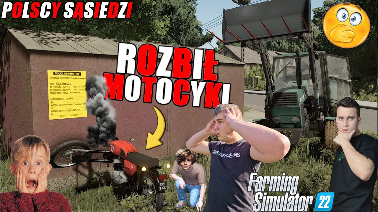 DAWID MIAŁ WYPADEK MOTOREM!😱-Połamał Go! Wszystko Przez SĄSIADA!🤬┃POLSCY SĄSIEDZI ┃17 w/ Koliz&HeRoS