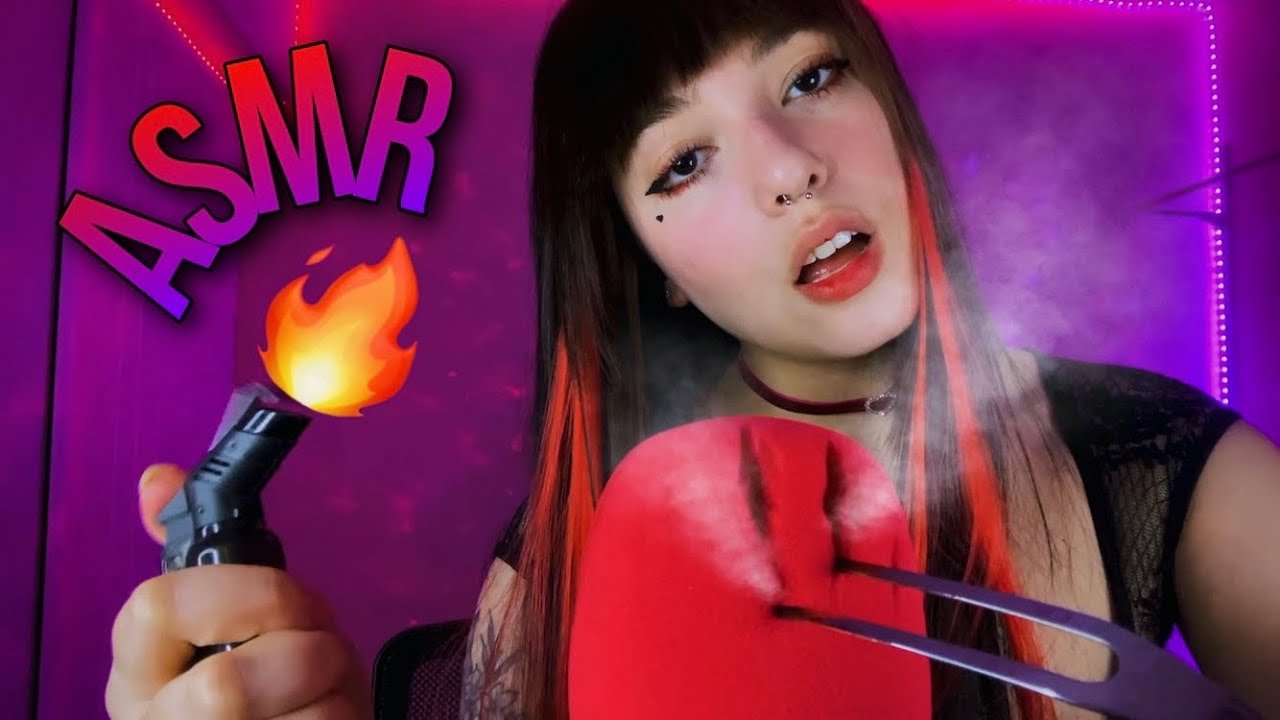 ASMR COM FOGO | DERRETENDO MEU MICROFONE 🔥
