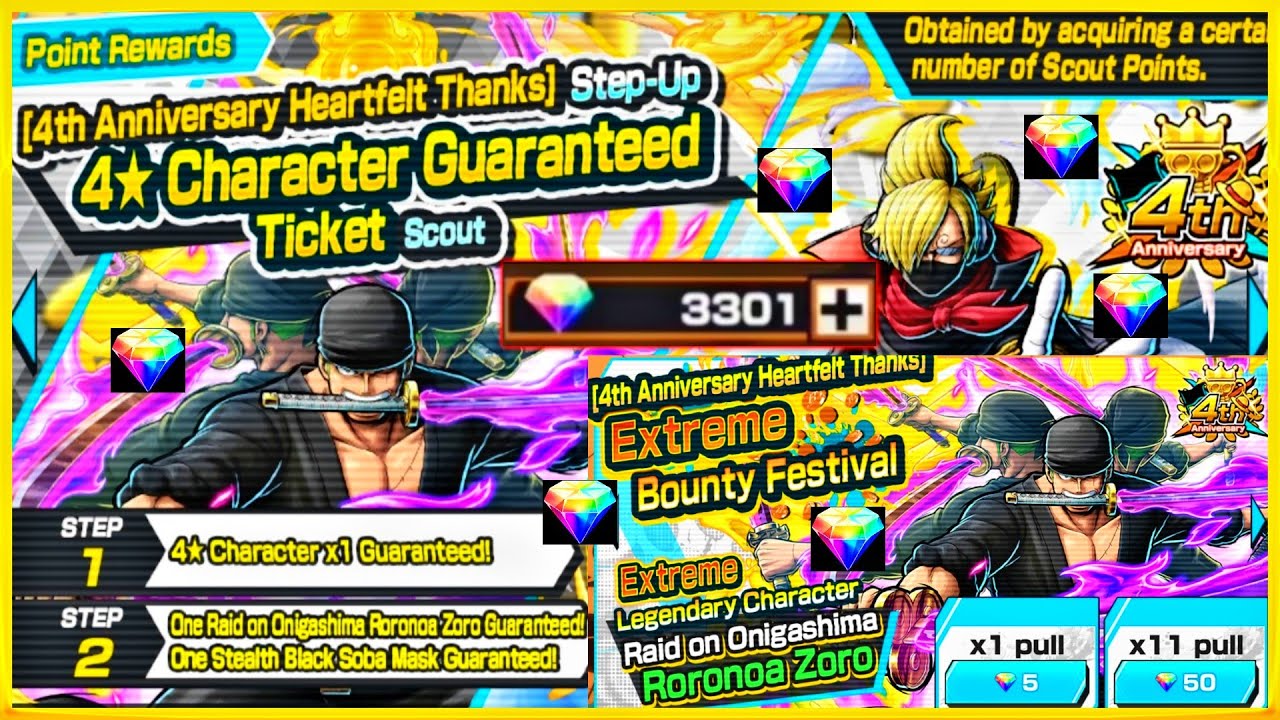 GOING ALL OUT FOR ONI ZORO SUMMONS ONE PIECE BOUNTY RUSH #opbr #bountyrush