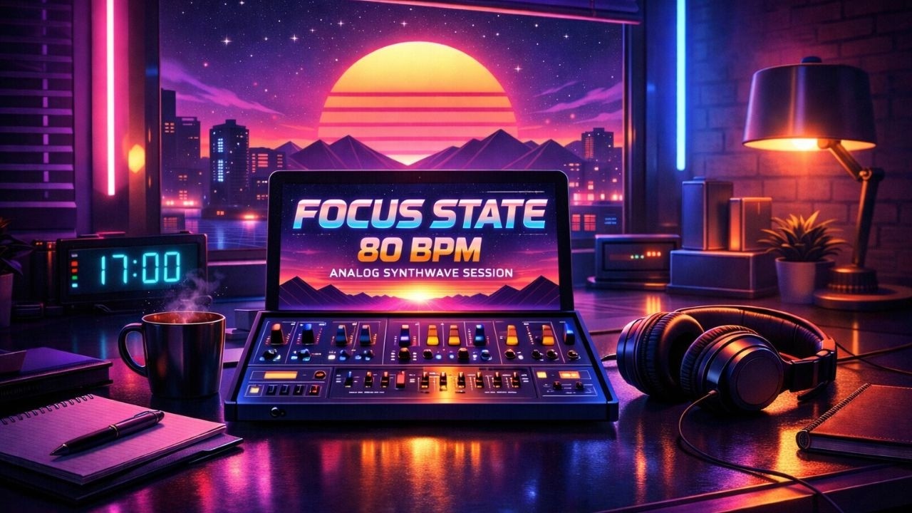 Focus State 80 BPM – Analog Synthwave Session
