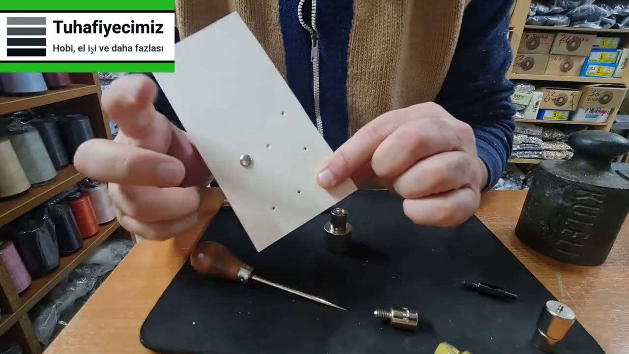 Tuhafiyecimiz - Elde Vurma Aletiyle Rivet / Perçin Çakımı Nasıl Yapılır?