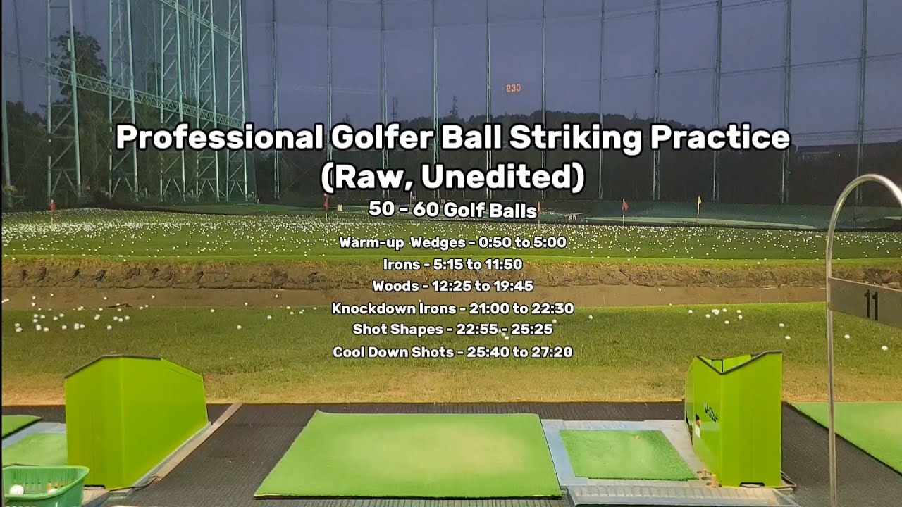 Professional Golfer Practice | Ball Striking | Raw, Unedited