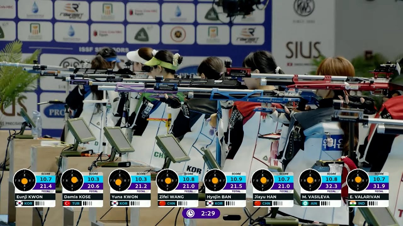 ISSF Cairo, Egypt 10m Air Rifle Women Final 8 Nov 2025