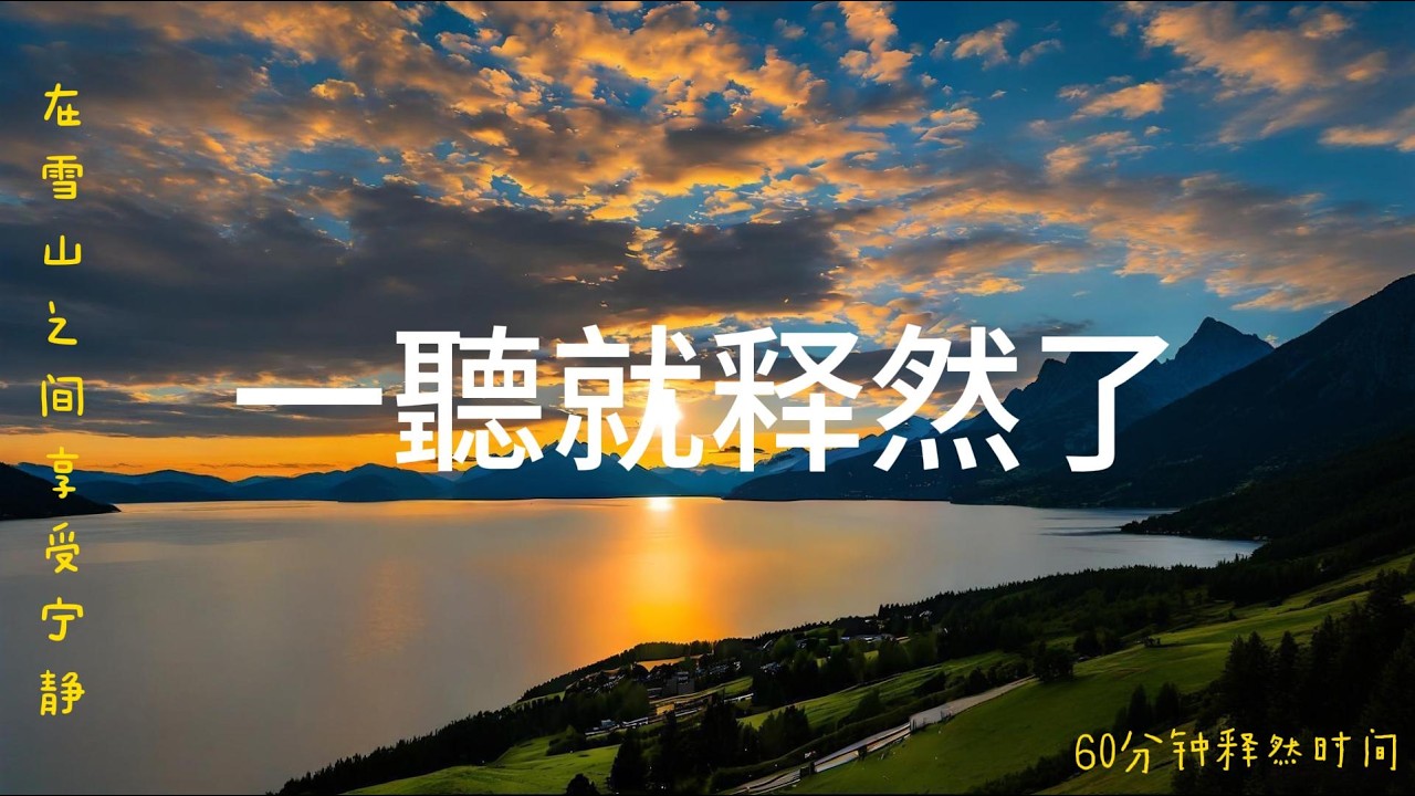 【Healing music.】在雪山之间，找回安静的自我。一聽就释然了#beats #疗愈歌曲 #love #能量療愈