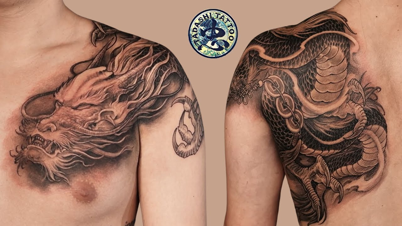 Dragon tattoo - A Beautiful Journey of the East - Work freehand by Trung Tadashi Artist