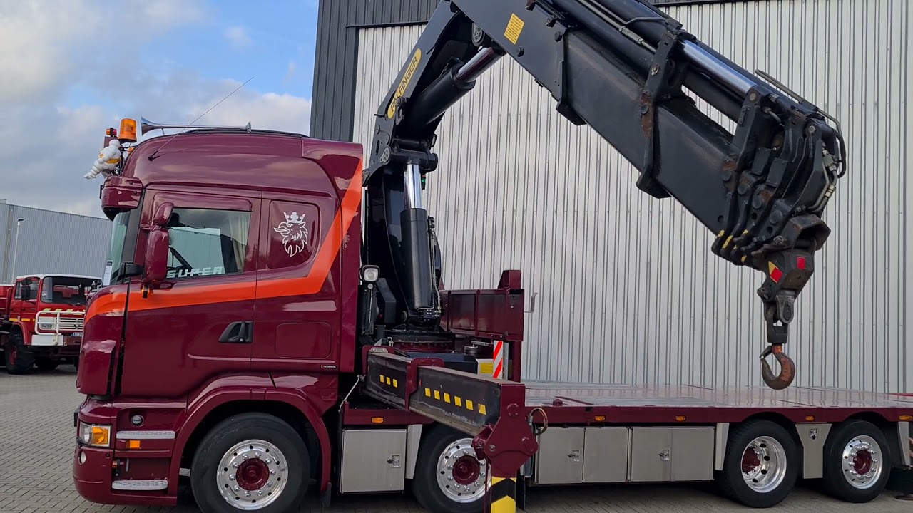 Top Trucks 4339 Scania R500 V8 8x2 - 60TM Kraan, Crane, Kran, Grue