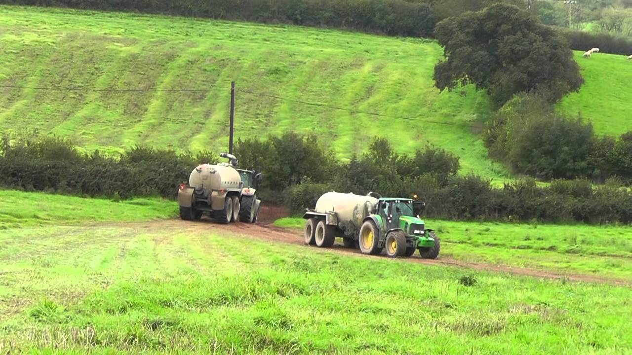 Tanking with John Deere Tractors 7930 and 7530.