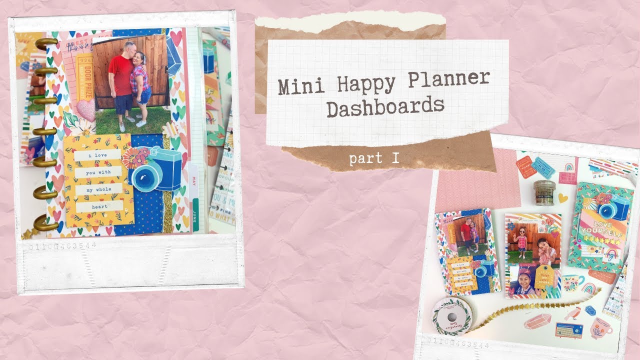 Mini Happy Planner Dashboards | She's Magic | Dear Lizzy | Part 1 | Paper Crafts