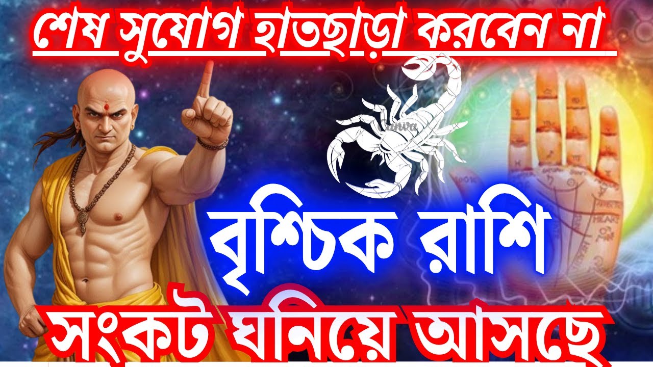 বৃশ্চিক রাশির অক্টোবর থেকে নভেম্বর সংকট ঘনিয়ে আসছে, শেষ সুযোগ হাতছাড়া করবেন না! #scorpio2025