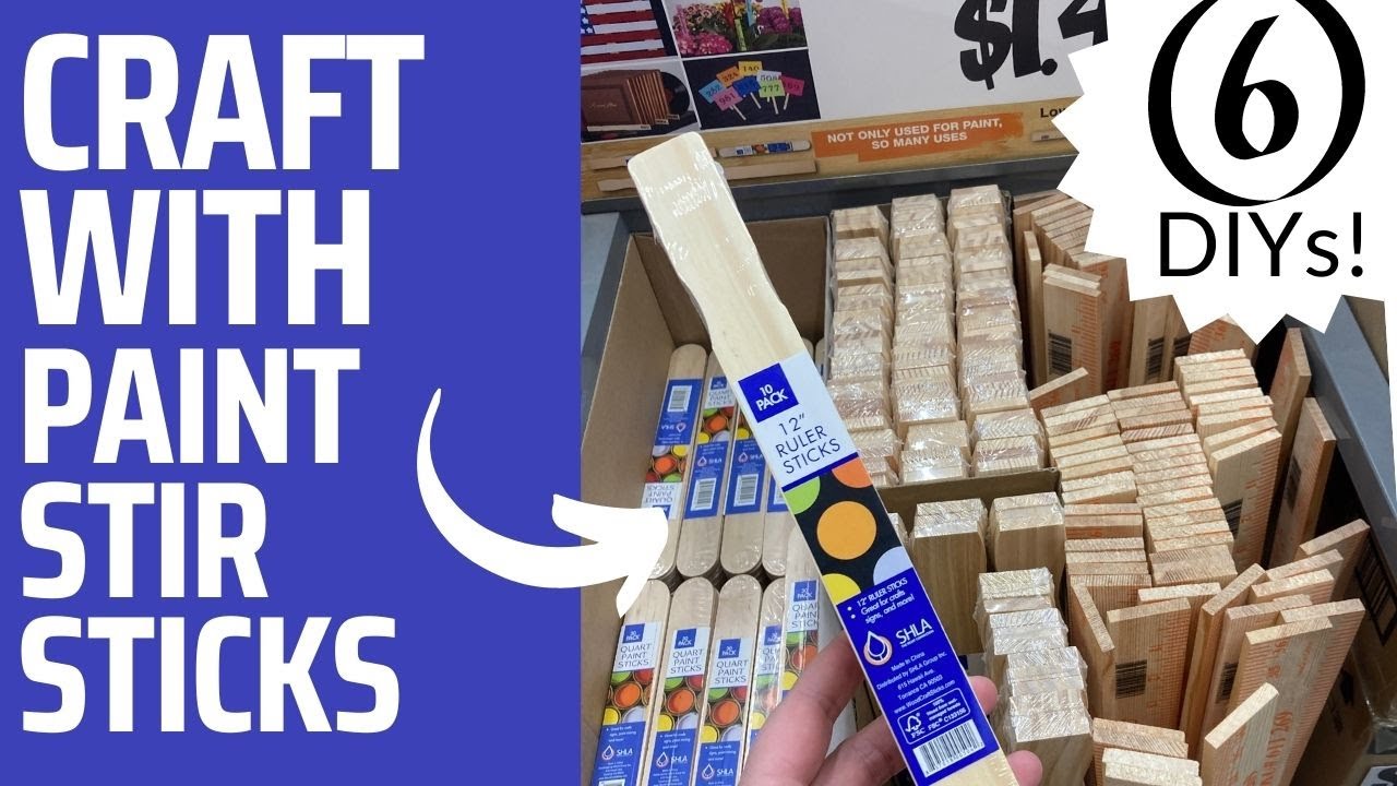 6 Creative Paint Stick DIYs - Crafts and Home Decor Projects