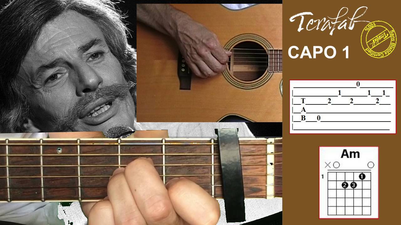 Que serais-je sans toi - Jean Ferrat [Tuto guitare facile Terafab]