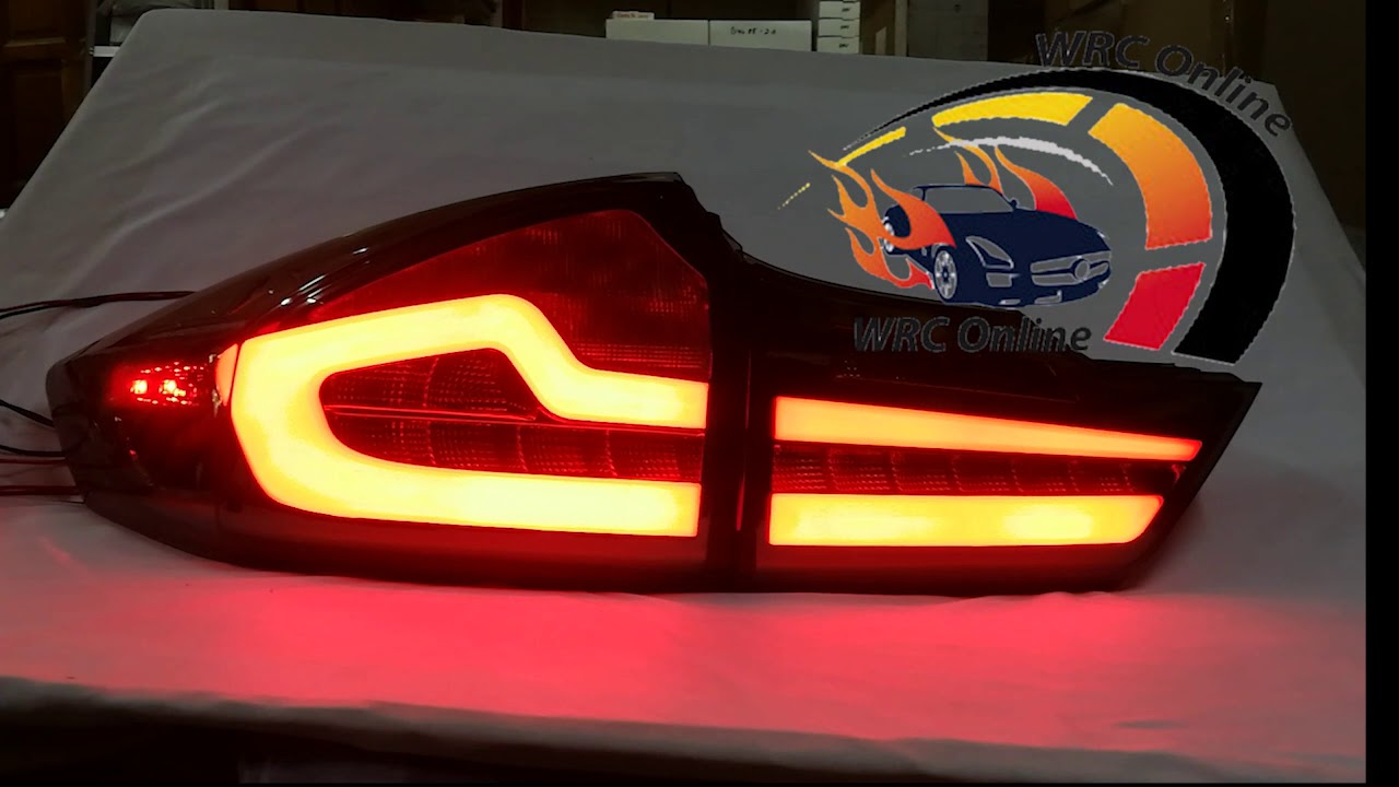 Honda City GM6 2014 - 2019 ( M3 Style ) Led + Light Bar Tail Lamp ( Smoke )