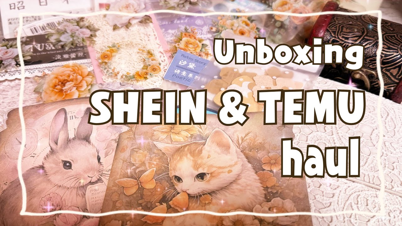 SHEIN・TEMU購入品を紹介してコラージュする＊コラージュ素材