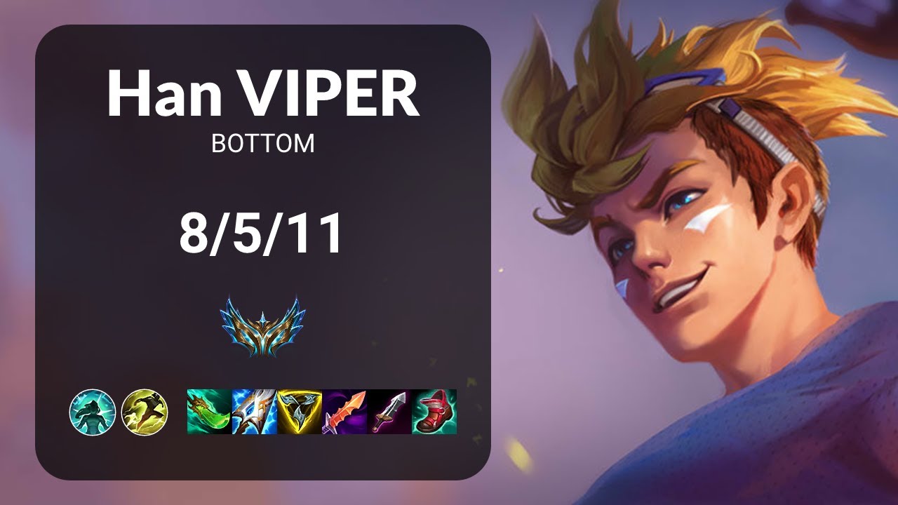 Han Viper Ezreal vs Han Clid Jhin BOTTOM - KR CHALLENGER Patch 15.2