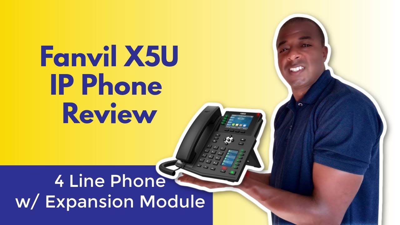 Fanvil X5U IP Phone Unboxing & Review (4 Line VOIP Phone with Expansion Module)