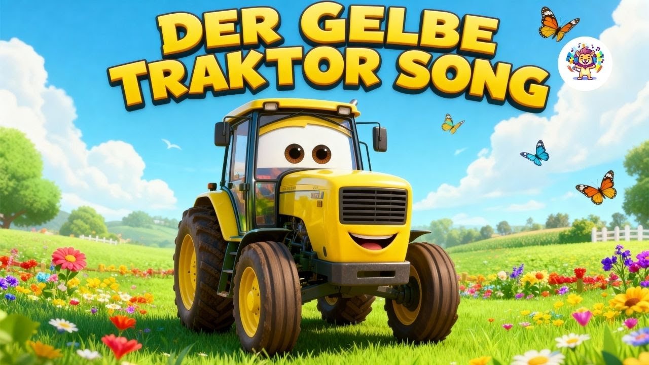 GELBE TRAKTOR SONG 🚜 | Lustiges Kinderlied vom Bauernhof 