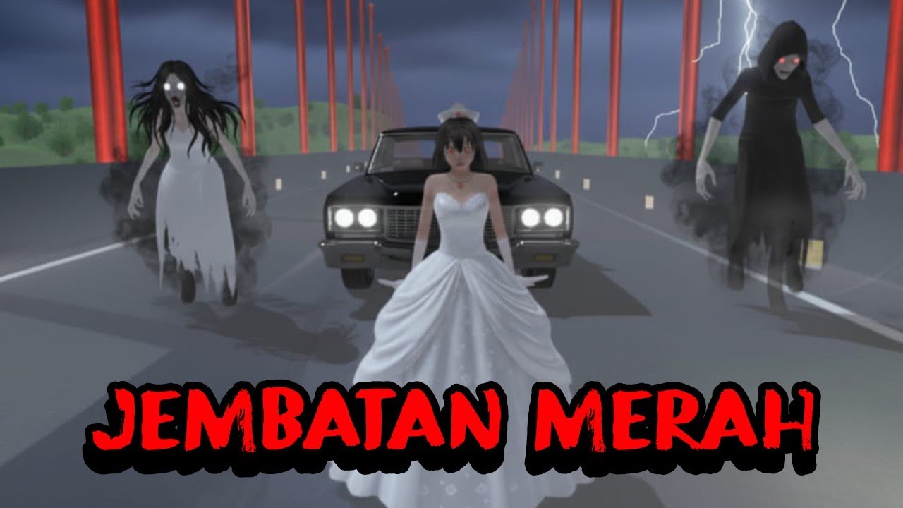 HANTU JEMBATAN MERAH || Sakura Hantu || Sakura Horor || Sakura School Simulator || Film Horor