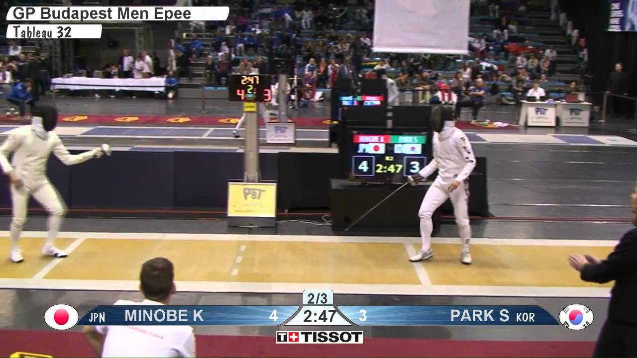 MINOBE Kazuyasu JAP vs PARK Sangyoung KOR L32 Budapest GP Mar 15, 2015