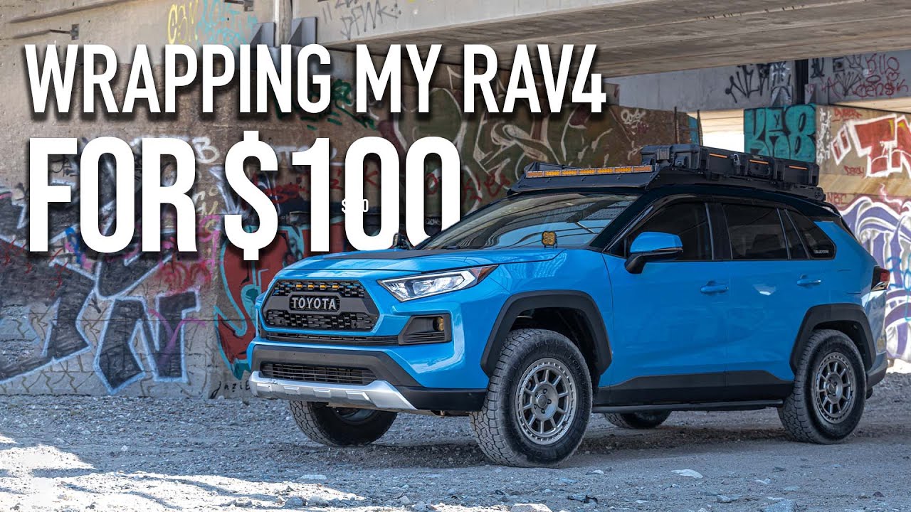 DIY Vinyl Wrapping my New Rav4 for $100 using Vvivid Vinyl Premium Film