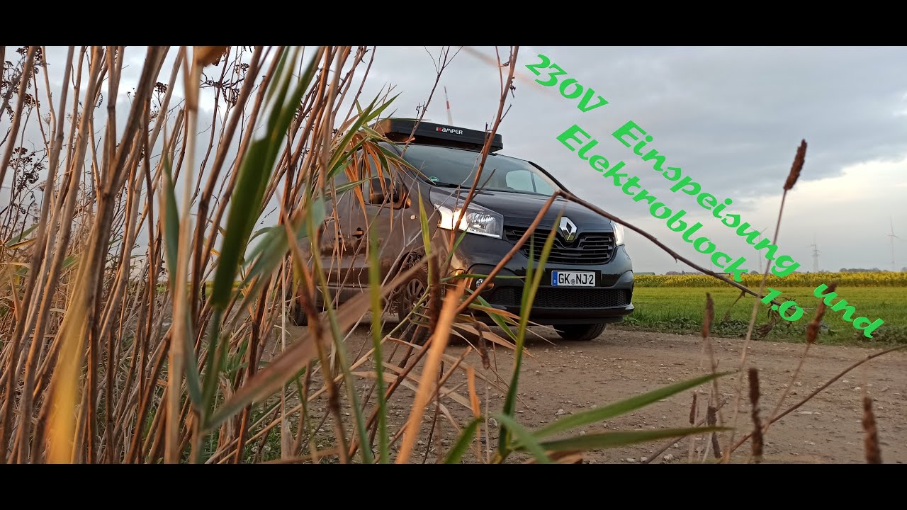 Campervan Ausbau für 4 230V Einspeisung und Elektroblock