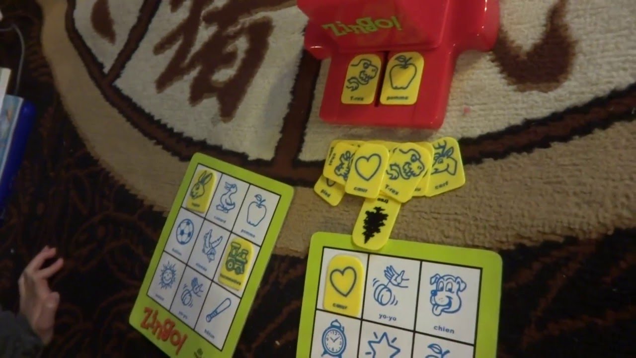 Playing Zingo Game in French With my Son