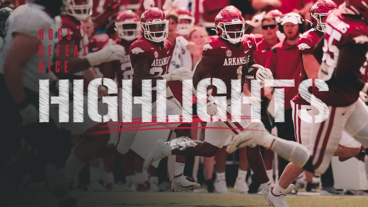 Razorback Football: Highlights, Hogs Defeat Rice