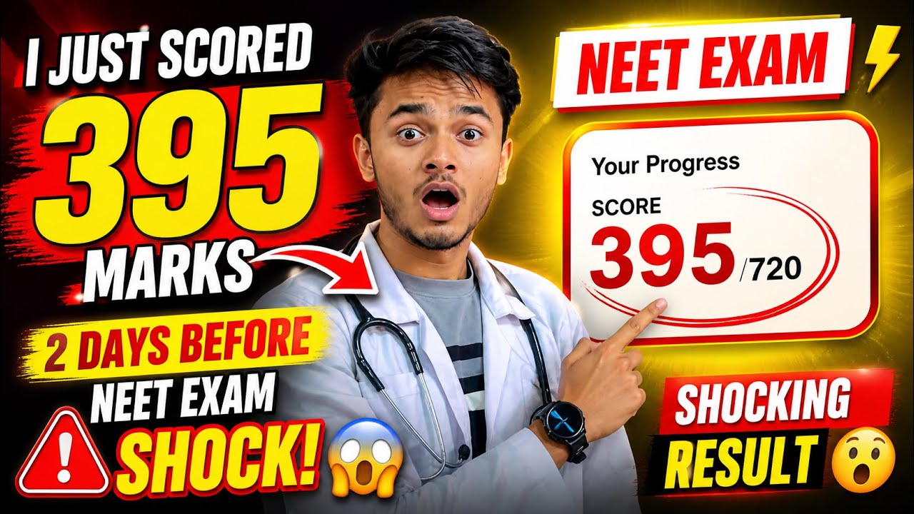 395 Marks Just 2 Days Before NEET&hellip; Then THIS Happened 😱🔥#neetmotivation 