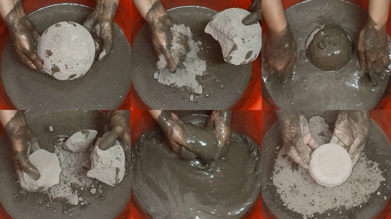 Soft Pure Dirt Dipping/Crumbling in Water+Earthy Smooth Paste Mixing ASMR #225