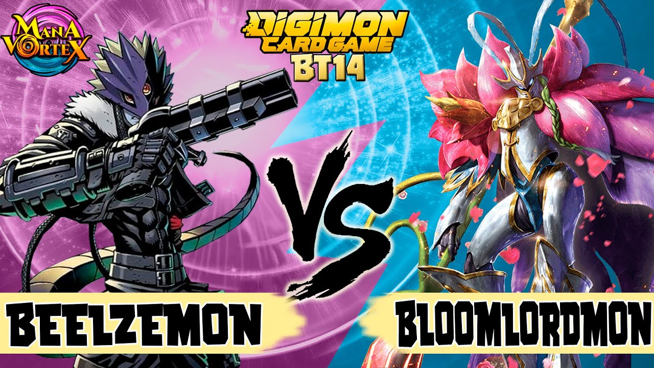 BEELZEMON VS BLOOMLORDMON BT14 DIGIMON TCG