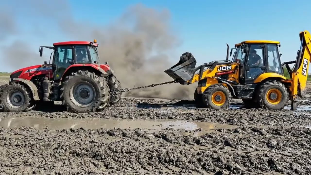 JCB vs tractor 🚜 cartoon video