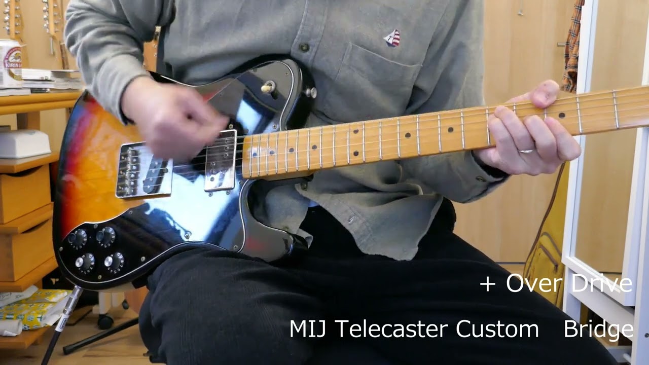 Fender Telecaster     sound check with  Fender Japan Telecaster Custom - clean & OD