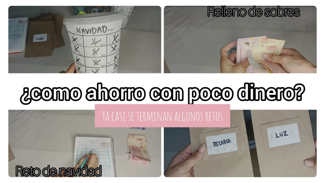 ¿Cómo ahorro?/Relleno de sobres/ Retos casi terminado/Reto de navidad.