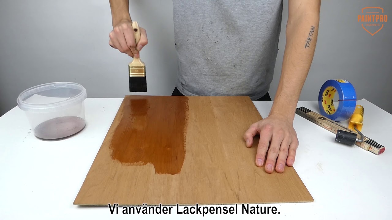 Rylard Polyuretanlack VG 62 - Lackering av körsbär och valnöt