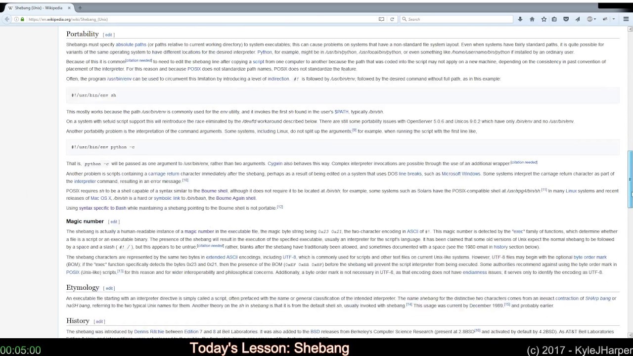Shebang