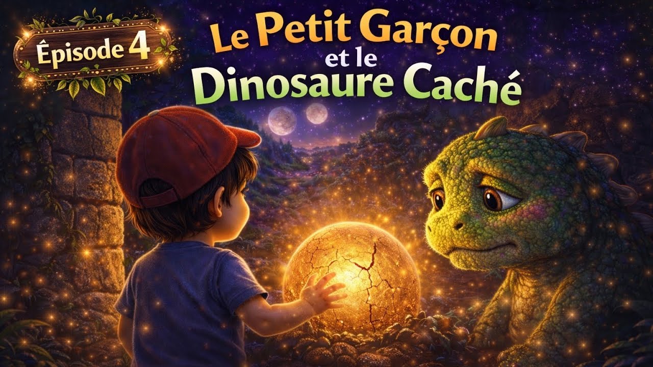 Épisode 4 🌙 Histoire du soir | Le Petit Garçon et le Dinosaure Caché | conte pour dormir 