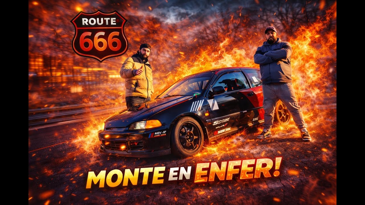 ON POUSSE LA VOITURE A LA LIMITE DE LA ROUTE 666 !!!