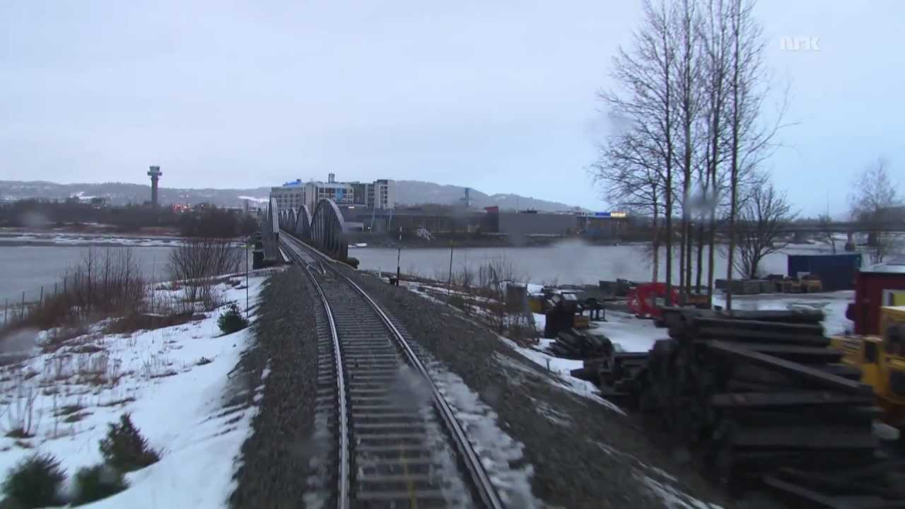 Cab Ride on Nordland line railway winter 01.