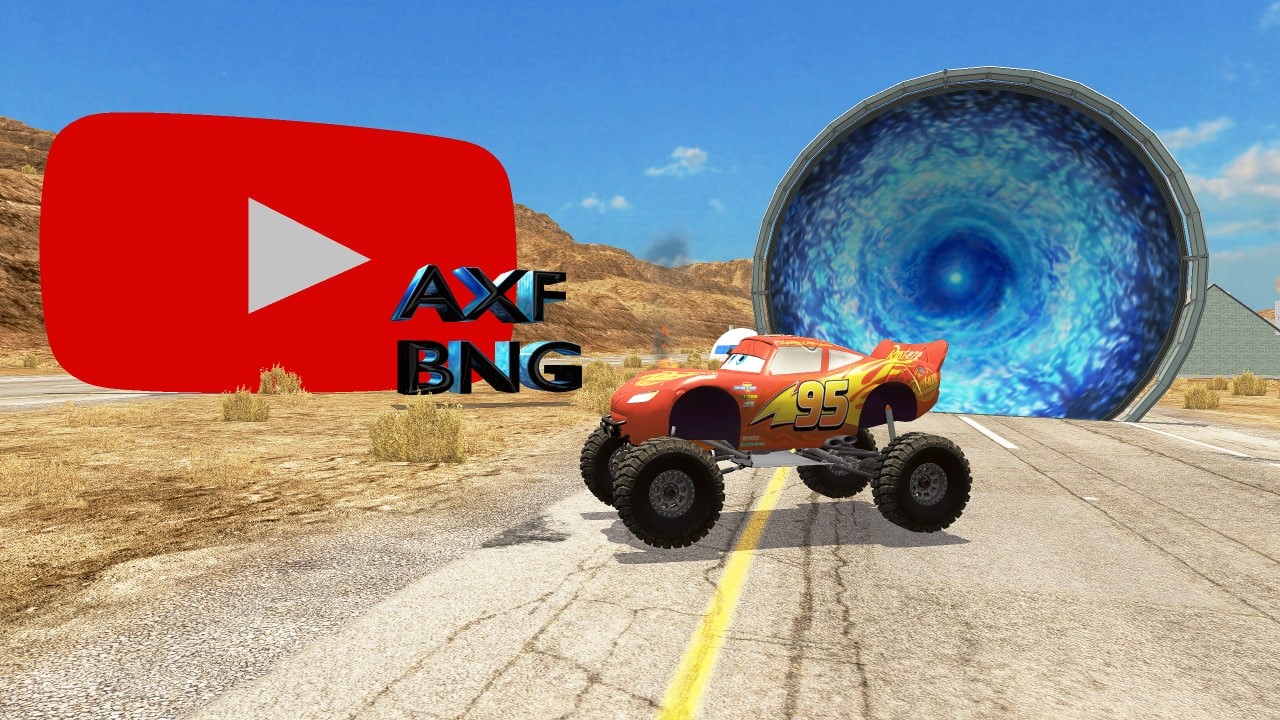 Experimental Content | Flatbed Truck McQueen – Pothole vs Car #669 | BeamNG.Drive