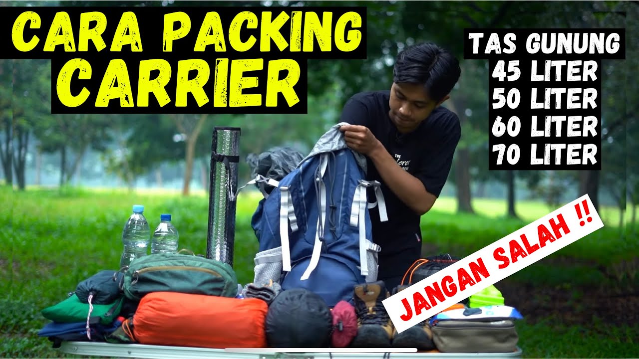 CARA PACKING CARRIER TERBARU 2022 | TAS GUNUNG FORESTER BARUN 45+5 LITER