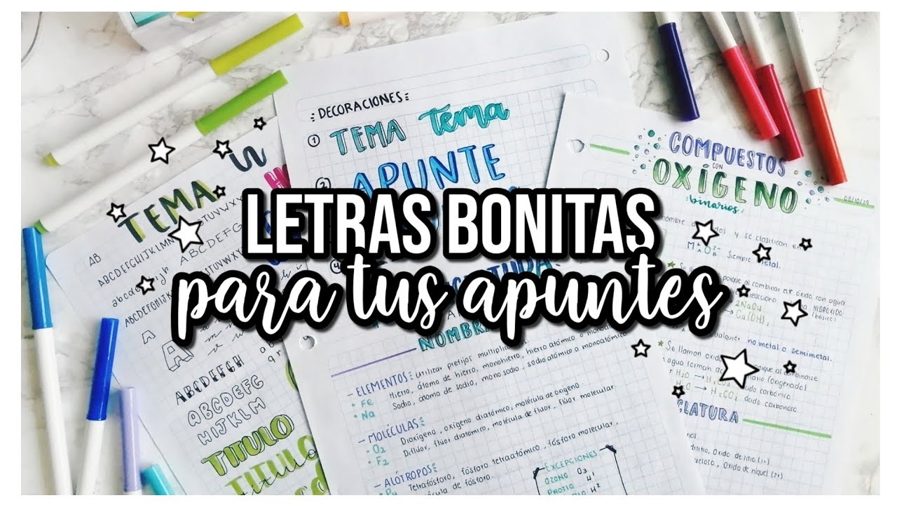 LETRAS BONITAS PARA TUS TÍTULOS / APUNTES BONITOS- DanielaGmr ♥
