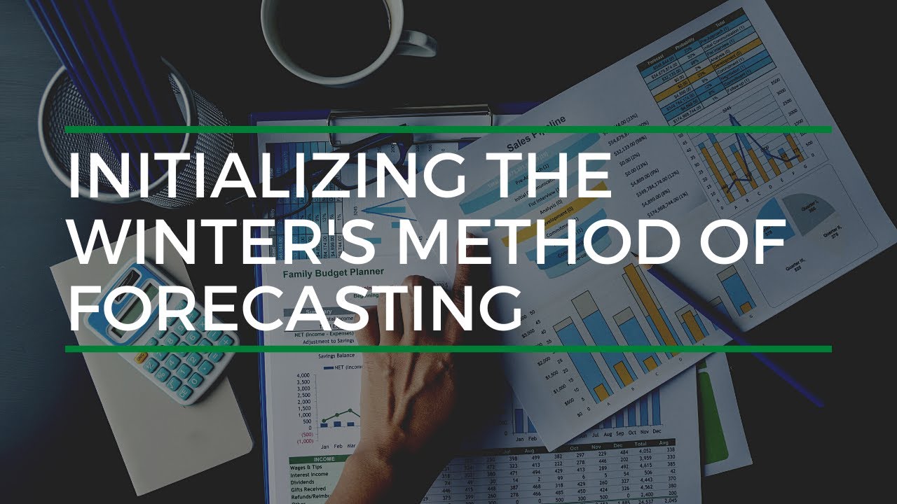Initializing The Winters Method Of Forecasting Using Two Years Of Data
