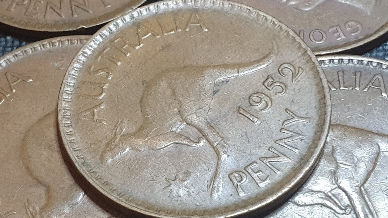 Australia 1952 Penny Values and Varieties