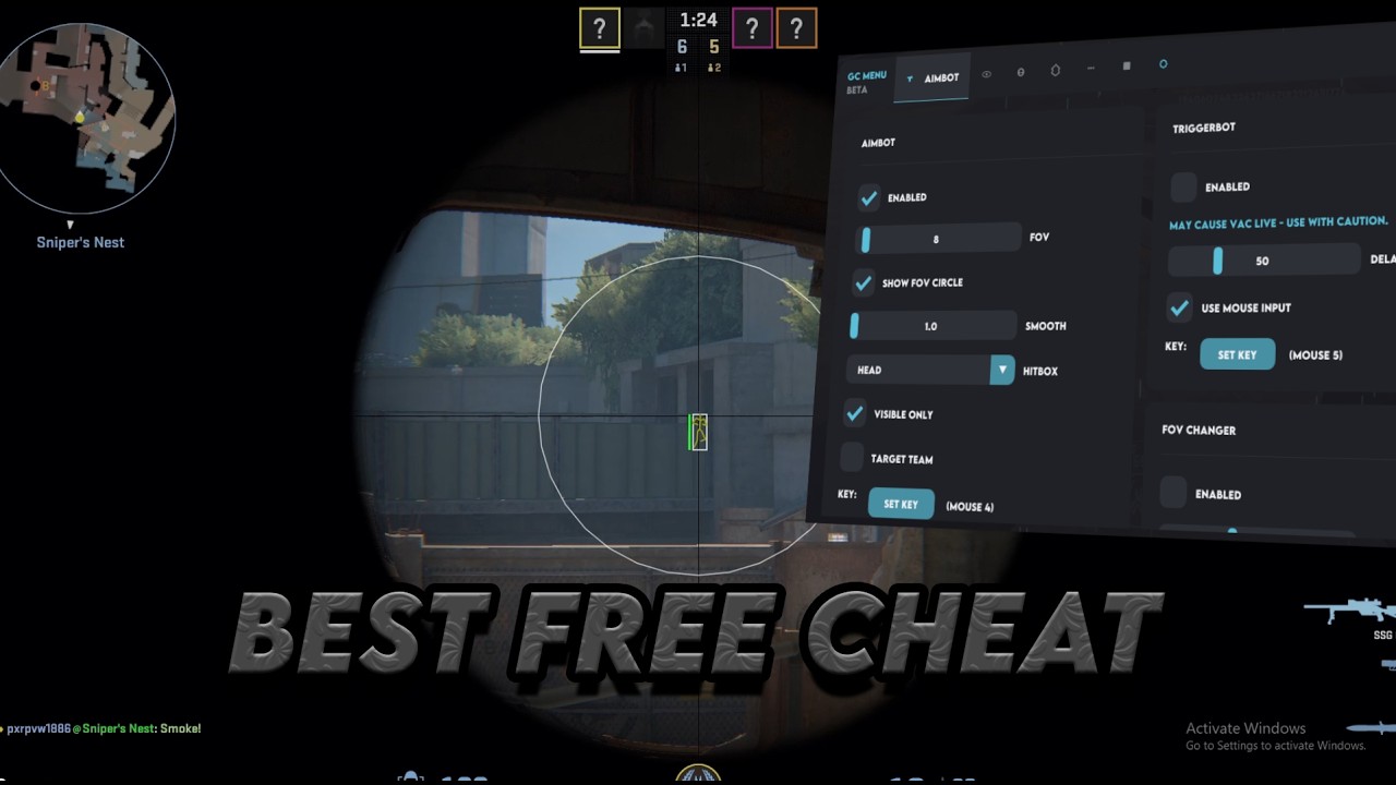 Best *FREE* Semi Rage and Legit CS2 Cheat