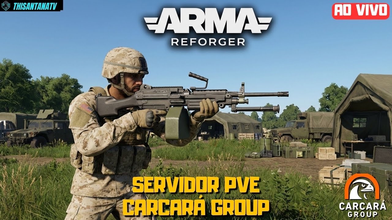 O JOGO GUERRA MAIS REALISTA? Operação PvE no Servidor Carcará Group | Arma Reforger