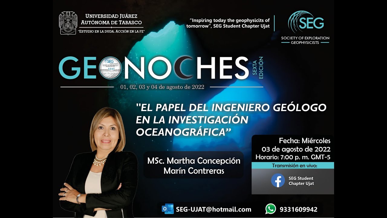El papel del Ing. Geólogo en la investigación Oceanográfica - MSc. Martha Concepción Marín Contreras