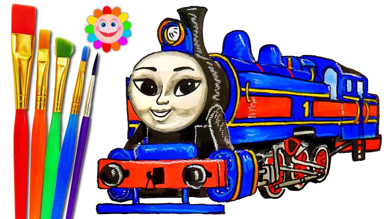 Thomas and Friends Big World Big Adventures Hong Mei HOW to DRAW TRAINS VIDEO for KIDS Coloring Page