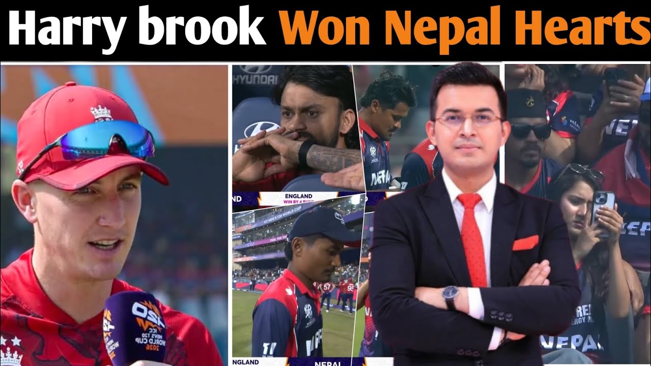 Harry brook Won Nepal Hearts after Nepal brilliant effort| Eng vs Nepal highlights 