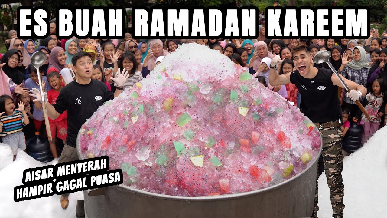 PERTAMA KALI AISAR BIKIN ES BUAH SEGEDE INI. PILIH FUJI APA MAMARI?