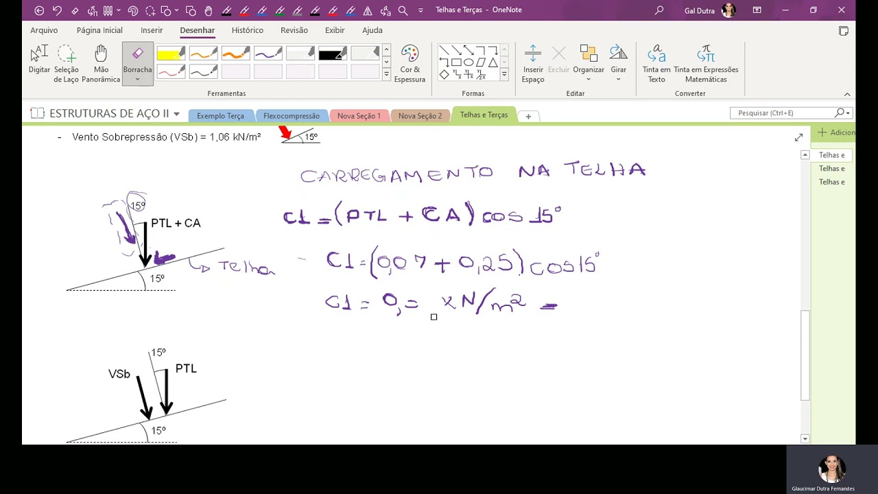 Pré-dimensionamento de Terças de Cobertura - ESTRUTURAS DE AÇO II