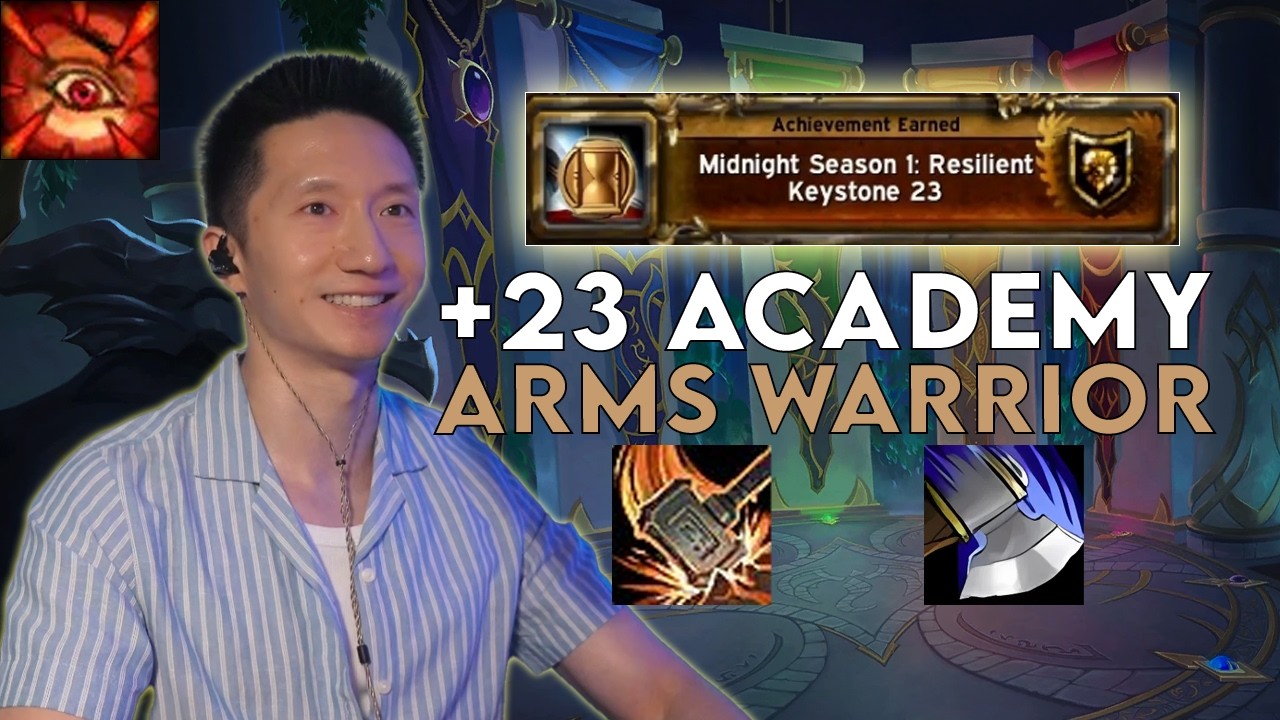 WE GOT 23 RESIL - +23 Algeth'ar Academy - Colossus Arms Warrior - Midnight M+ Season 1